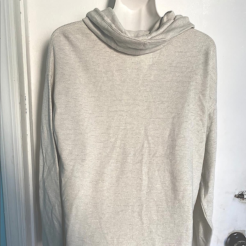 NWT Sunday Cowl Neck Sparkling Sweater Size M - Picture 2 of 5